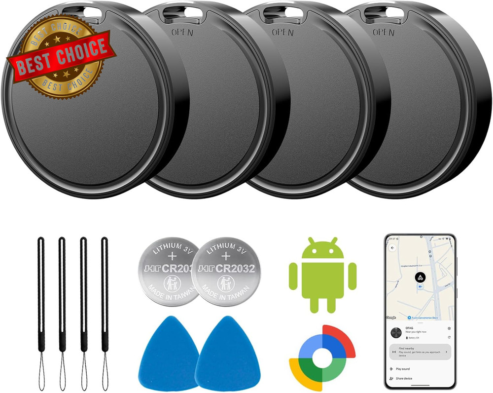 Air Tags for Android,Air Tags-4 Pack Android,Android Tracker Tags,2 Year Battery