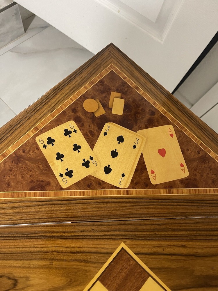 Vintage Colombo Mobili Playing Table Foldable Rose Wood Great Condition 🔥