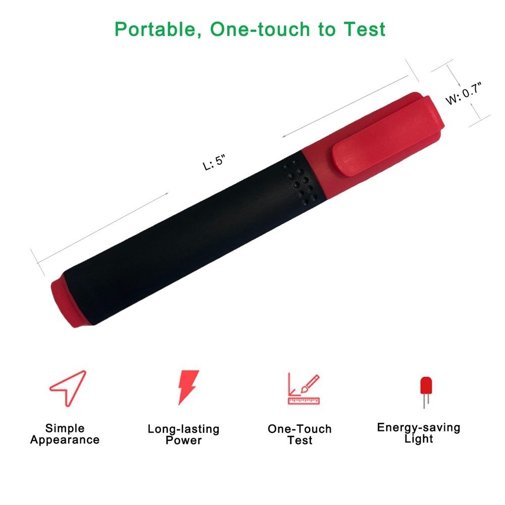Conductivity Test Pen, Tester for Earthing, Continuity Tester for Grounding M...