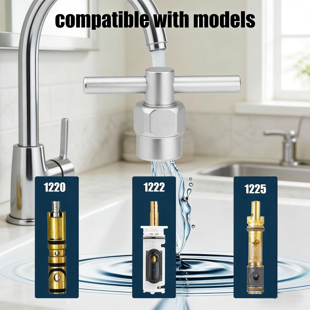 Moen Solid Brass 104421 Cartridge Puller 104421 Cartridge Removal Tool & Pull...