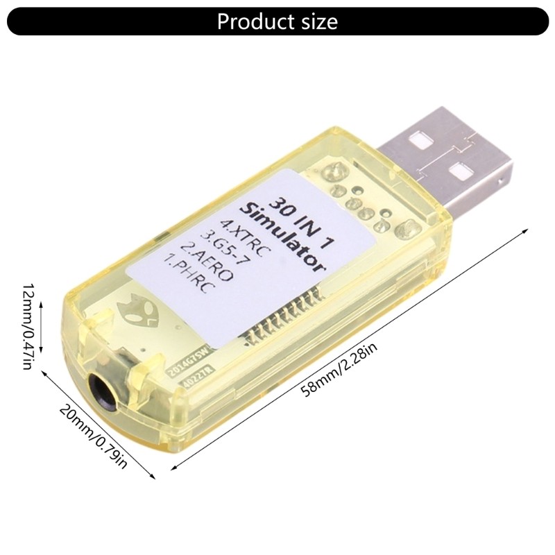 30 in 1 Remote Control Simulation Tool USB Flight Simulation Tool