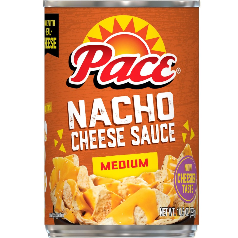 Pace Medium Nacho Cheese Sauce 10.5 oz Can