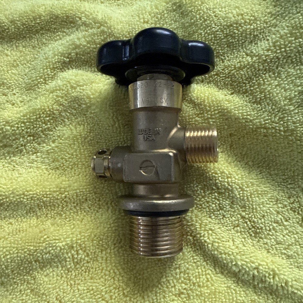 SHERWOOD GV SERIES VALVE for ALUMINUM 5-50# CO2 TANKS - CGA320-1.125"UNF-3000PSI