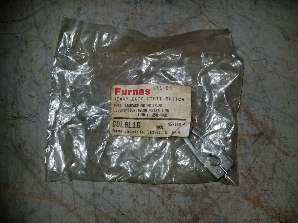 Furnas Limit Switch Standard Roller Lever, Series A, 60LAL1B
