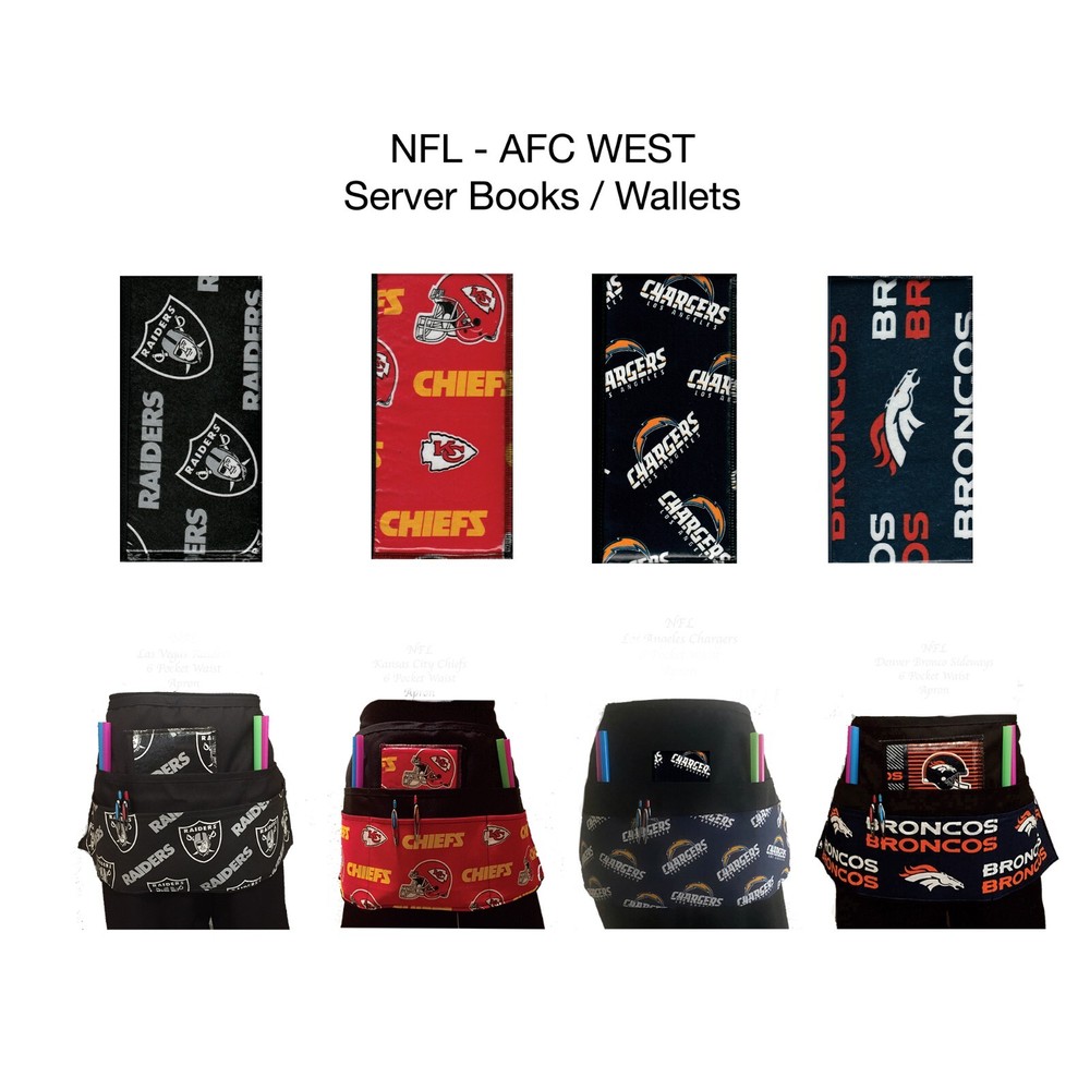 NFL-AFC WEST TEAMS  / Server Wallet or Aprons