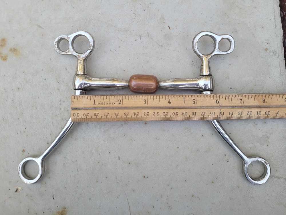 Tom Thumb Snaffle Bit With Copper Roller