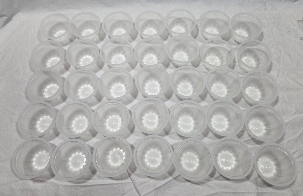 35 Empty 4oz. Plastic Fruit Cups Hobby Craft Sorting