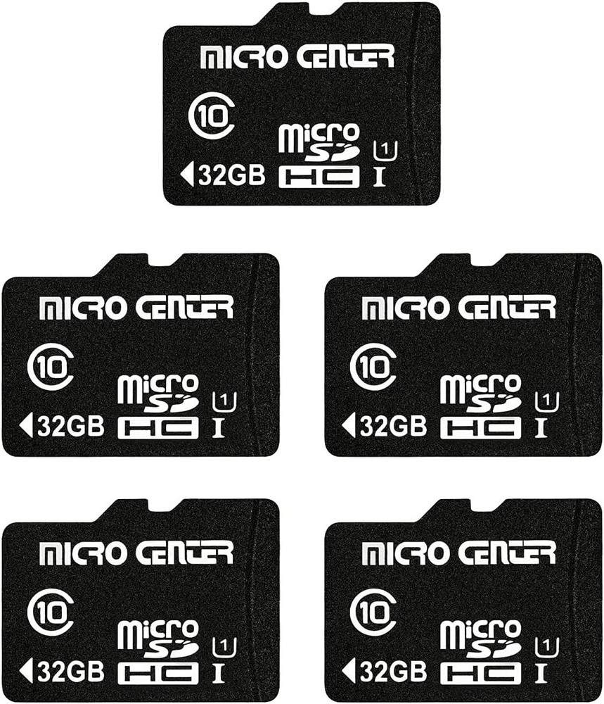 Micro Center 32GB MicroSD Card Class 10 UHS-I 5 Pack