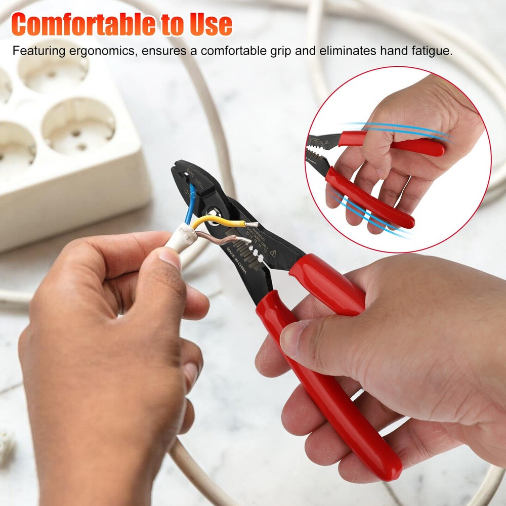 Cable Stripper Pliers Multifunctional Wire Service Pliers Crimper Stripper Tool