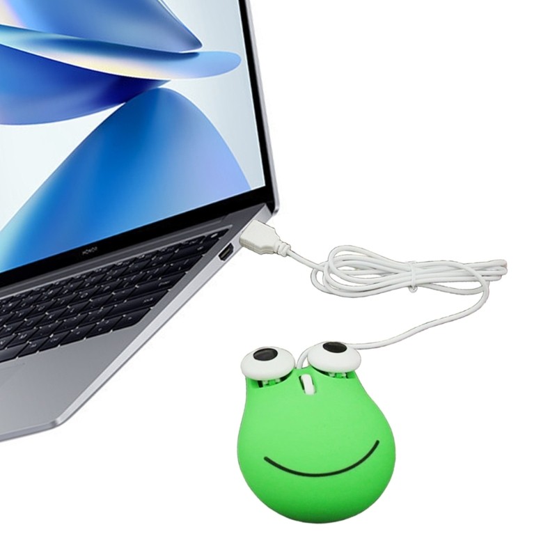 Modern Frog Mouse Smooth Navigations Mice, Highly Precise USB Wire Mouse