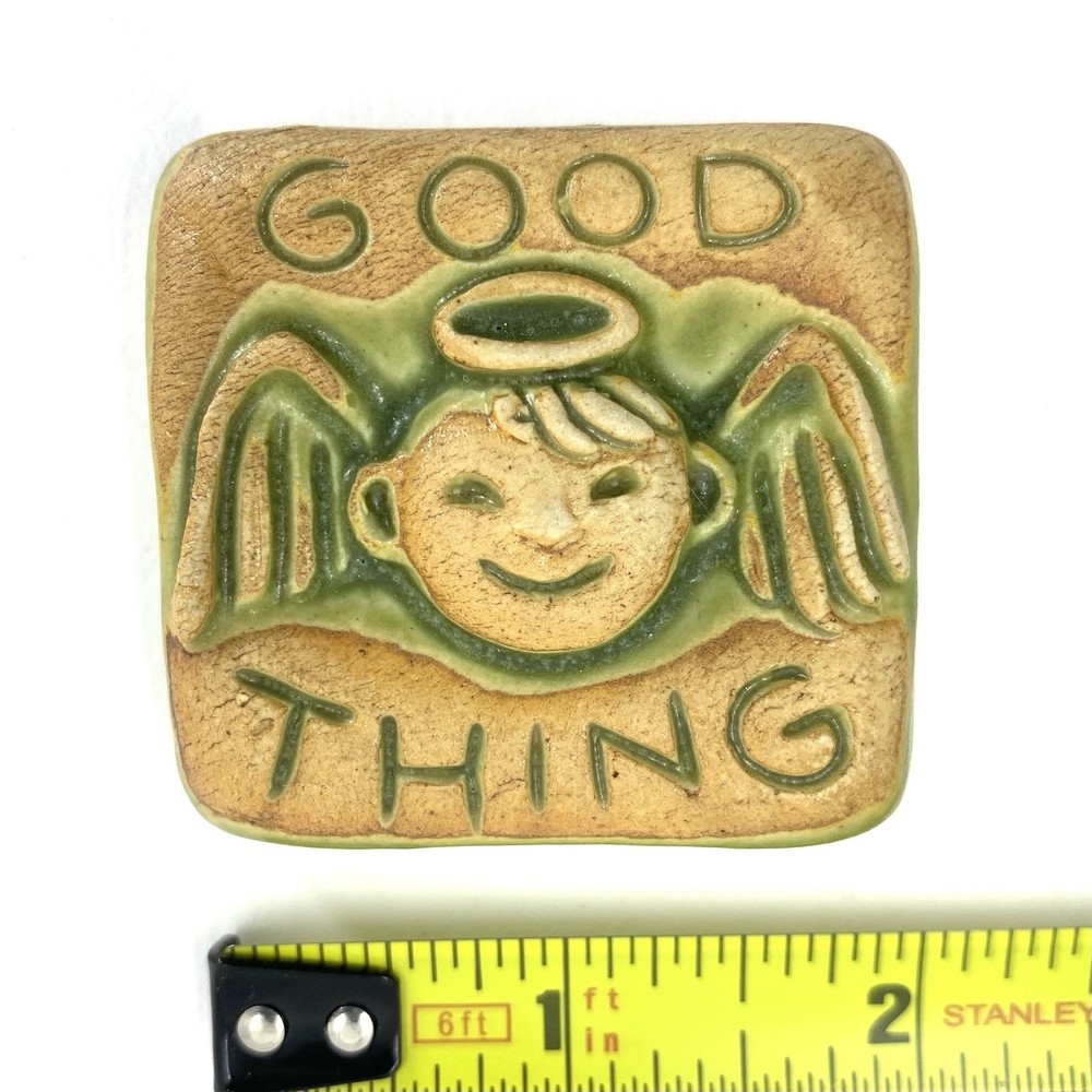 Good Thing 2x2” Ceramic Art Tile By Gretchen Kramp