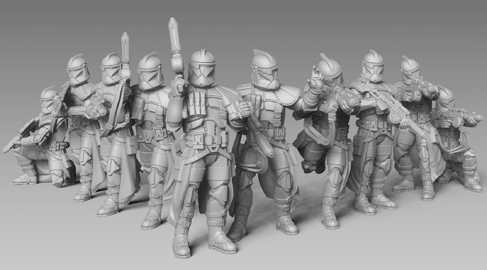 Star Wars Legion ARC Troopers Unit Expansion - Proxy Models
