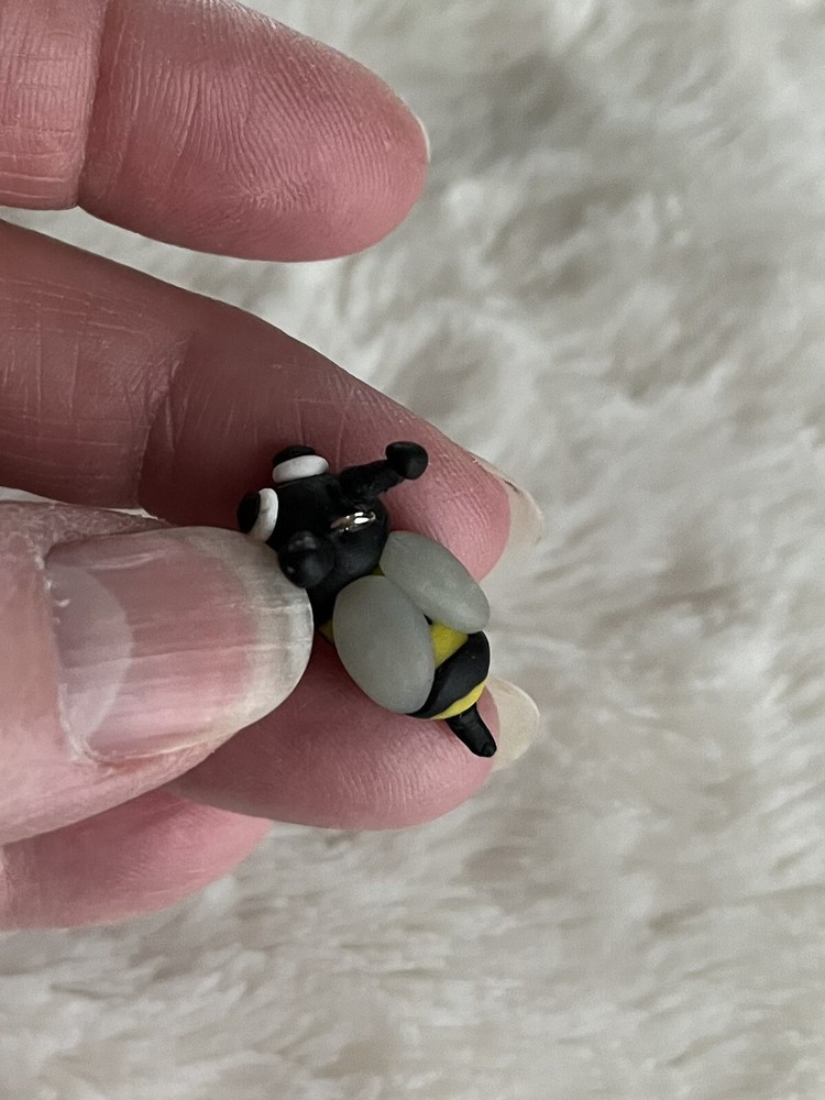 Lucky Bumble Bee-Polymer Clay
