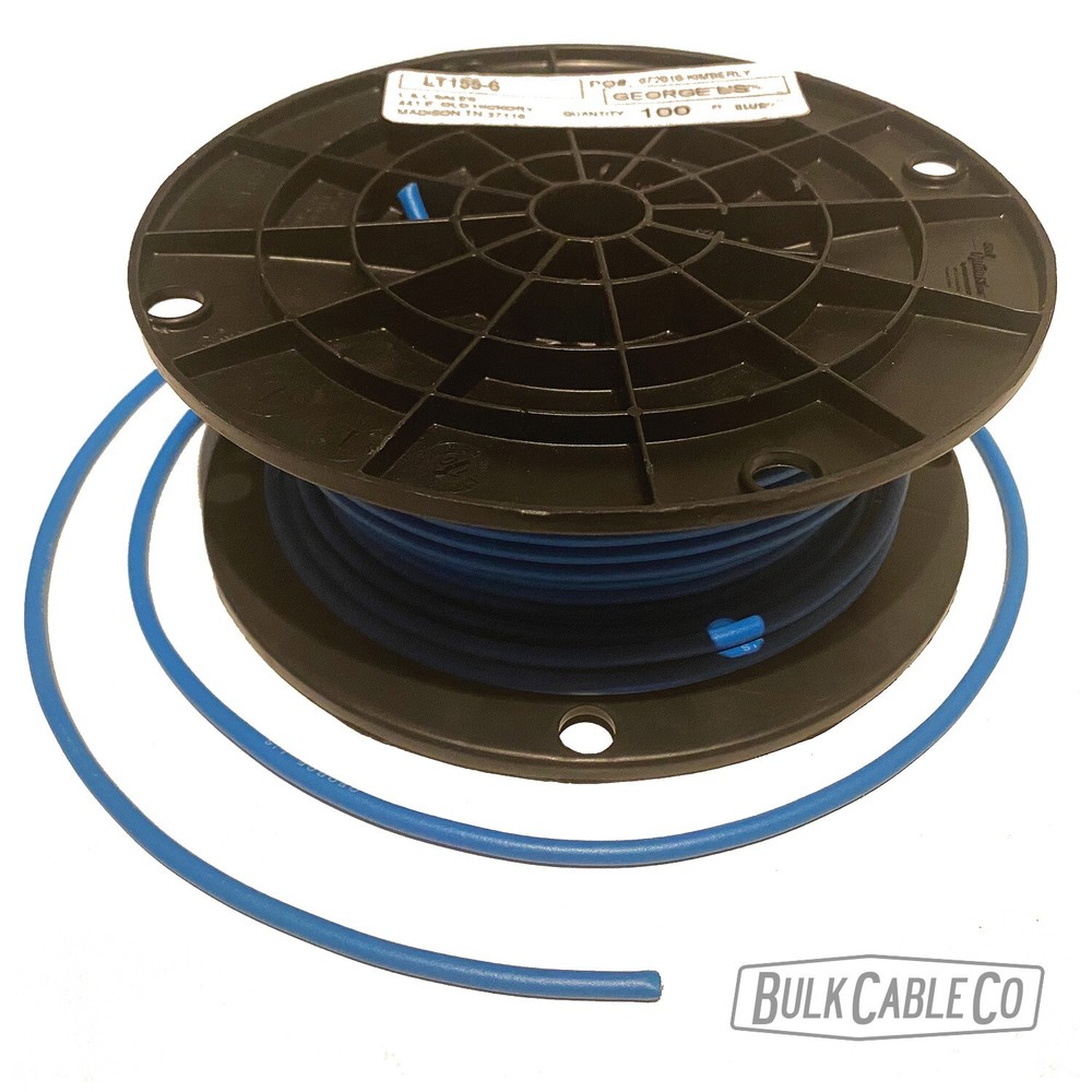 12" - George L's .155 - BLUE - Pedalboard Patch Cable - BULK Guitar FX Cable