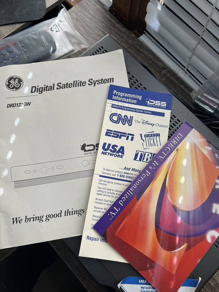 GE DSS DRD122GW Satellite Tv Digital Receiver