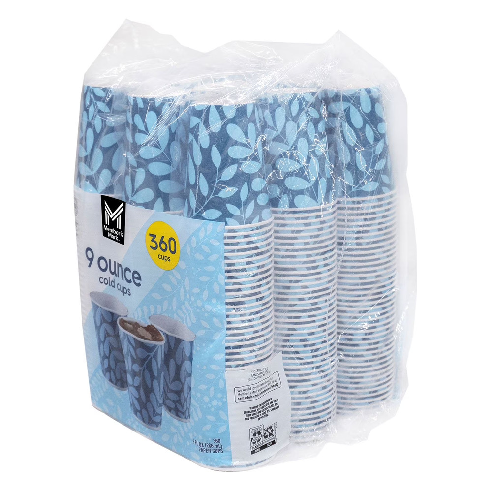 Member's Mark Printed Paper Bath Cold Cup (9 oz., 360 ct.)