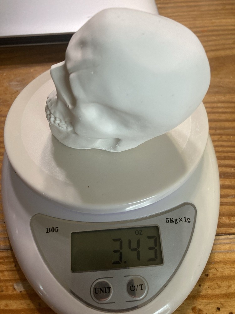 Human Skull Model Solid Plaster Small 3"x 2"x 3" Qty=3🔥🔥🔥🔥🔥🔥