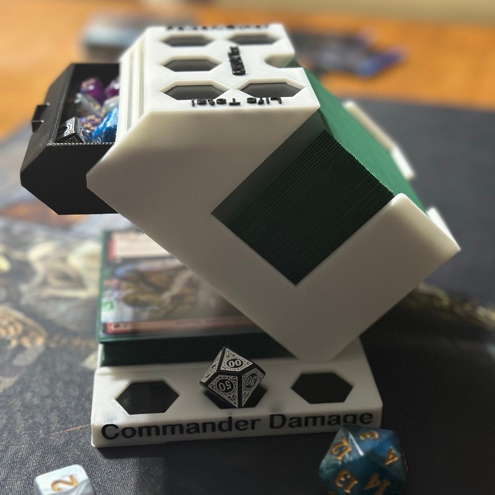 MTG Commander Command Zone - Deck Holder With Dice Storage