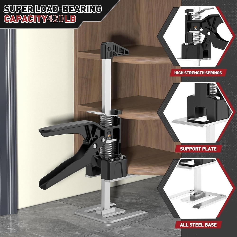 Adjustable Height Lifting Device for Construction and Home Improvement Projects