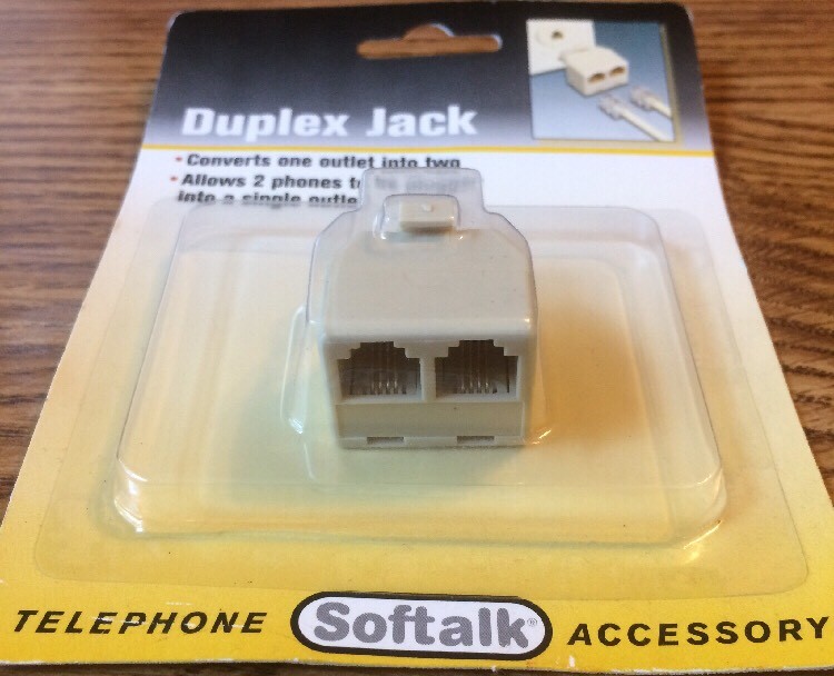 Softalk Telephone Duplex Jack Ivory 04425