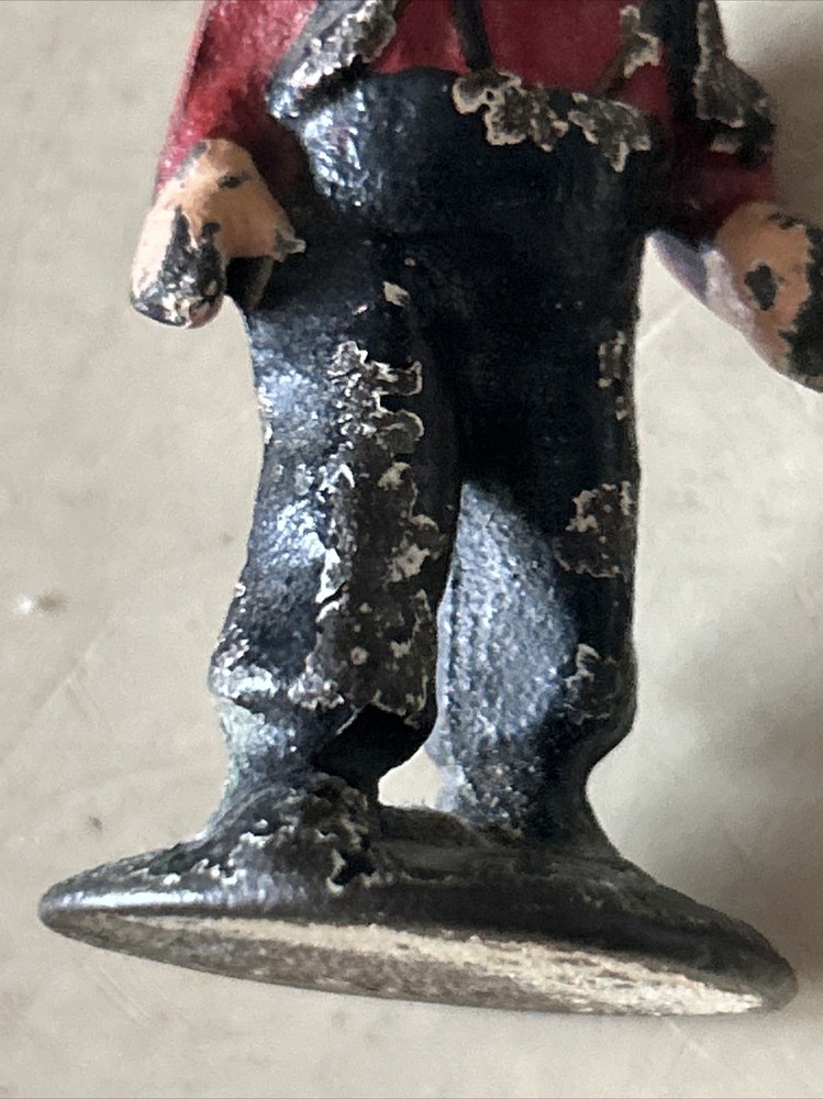 VINTAGE ~ Amish Boy - Cast Iron & Hand Painted