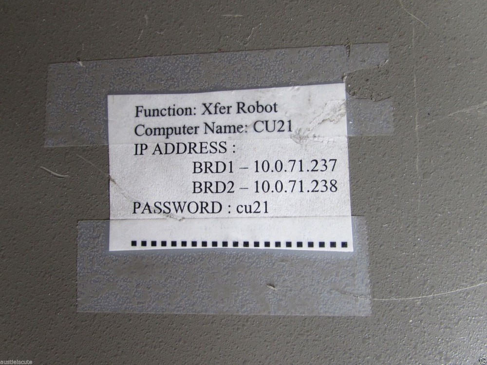 Granite Microsystems XFER Robot Computer Control Unit CPU SEMICON USA