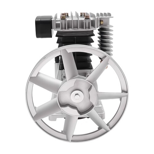 Air Compressor Pump Head Air Compressor Head With 2 Cylinders+belt Pulley NPT1/2