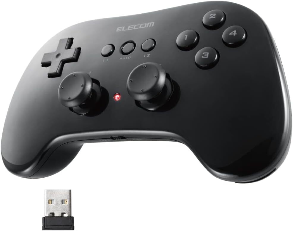 ELECOM Wireless Game Pad Small Lightweight 12 button Reflection High Endura