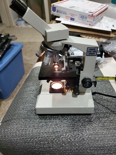 PARCO LTM-400 Monocular Compound Microscope 10x eyepiece 40x-1000x magnification