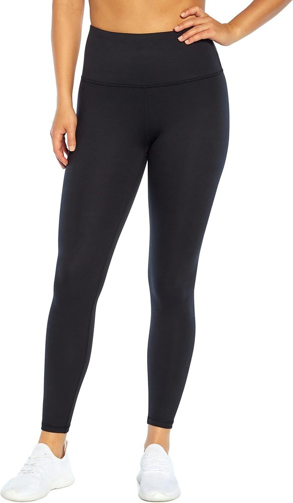 Balance Collection Women's Basic High Rise Tummy Control Legging Large, Black