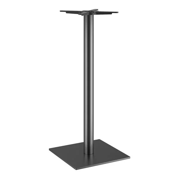18'' Square Restaurant Table Base with 3'' Dia. Bar Height Column