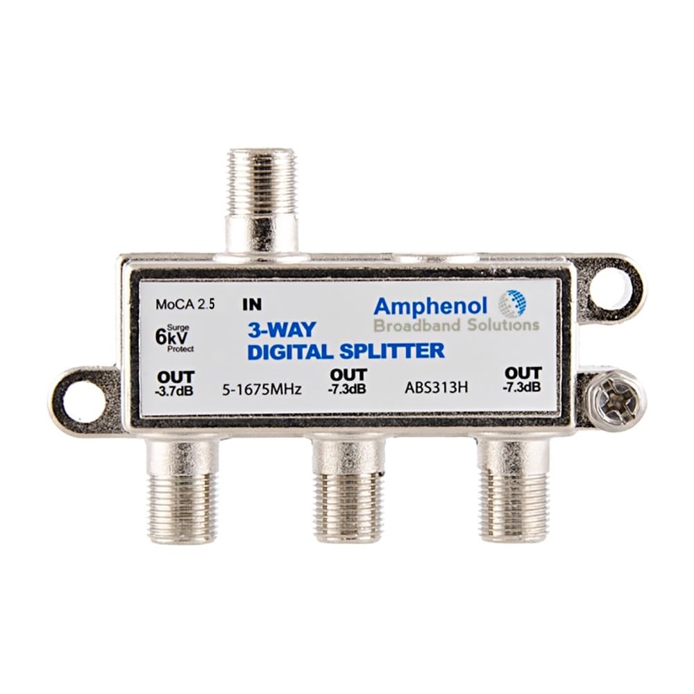 3-Way Digital Coaxial Splitter MoCA 2.5 ABS313H