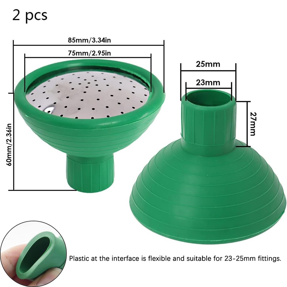 2 Pcs Universal Watering Can Sprinker Sprayer Watering Can Replacement Nozzle