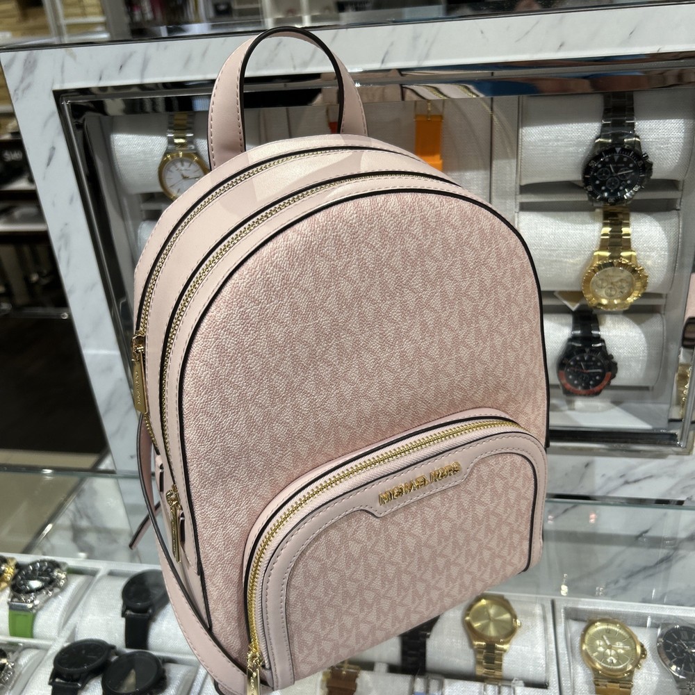 Michael Kors Jaycee Medium Zip Pocket Backpack MK Powder Blush