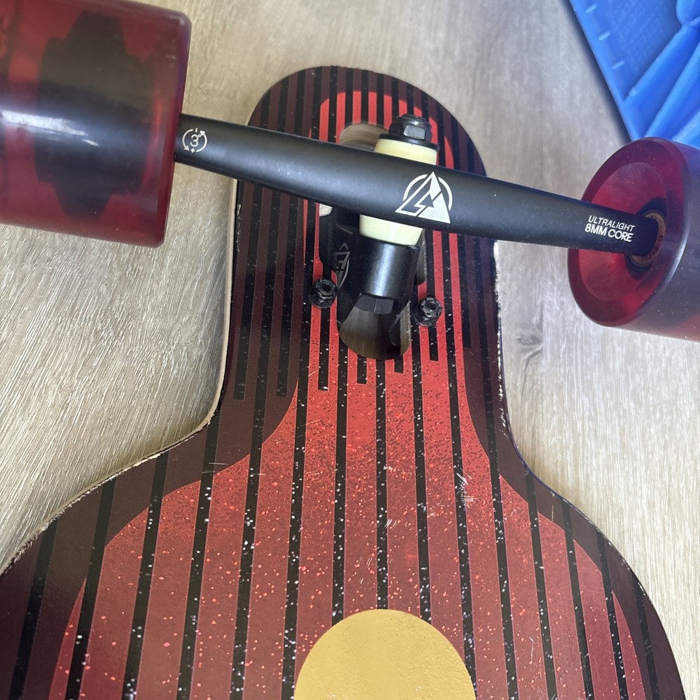 DB Phase 38" Complete Longboard Red and Black With Cloud Ride Wheels