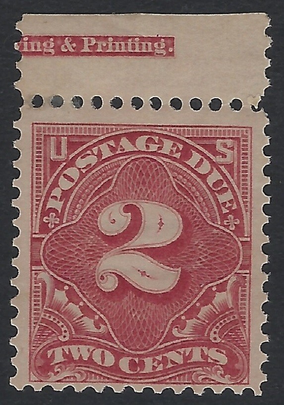 Scott # J39 - Imprint Single - Mint OG Hinged - VF                      (P-1648)