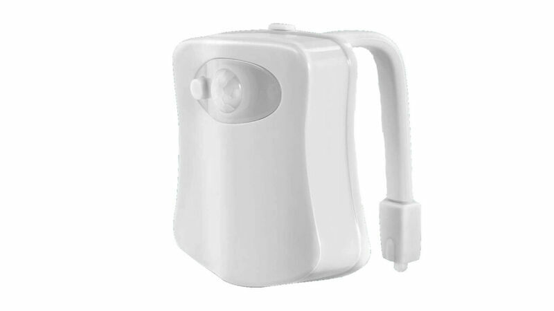 8-Color Changing Motion Sensor LED Toilet Night Light