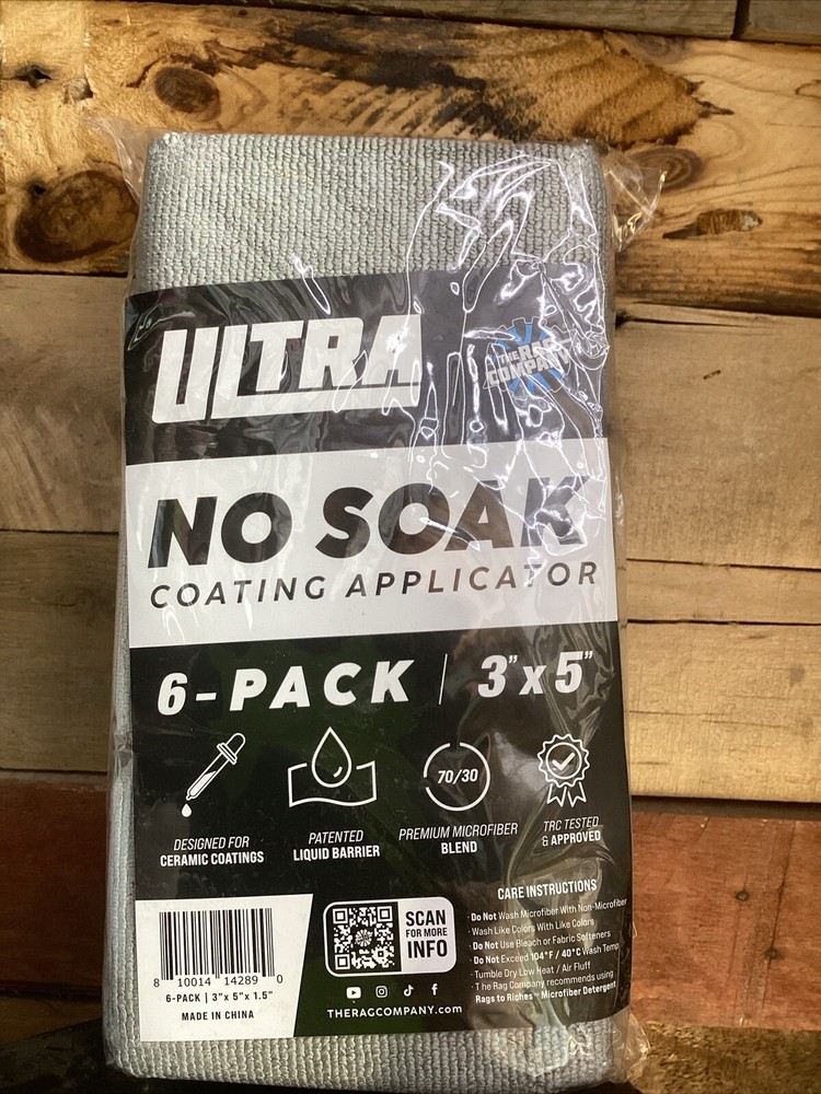The Rag Company No Soak coating Applicator 6 Pack