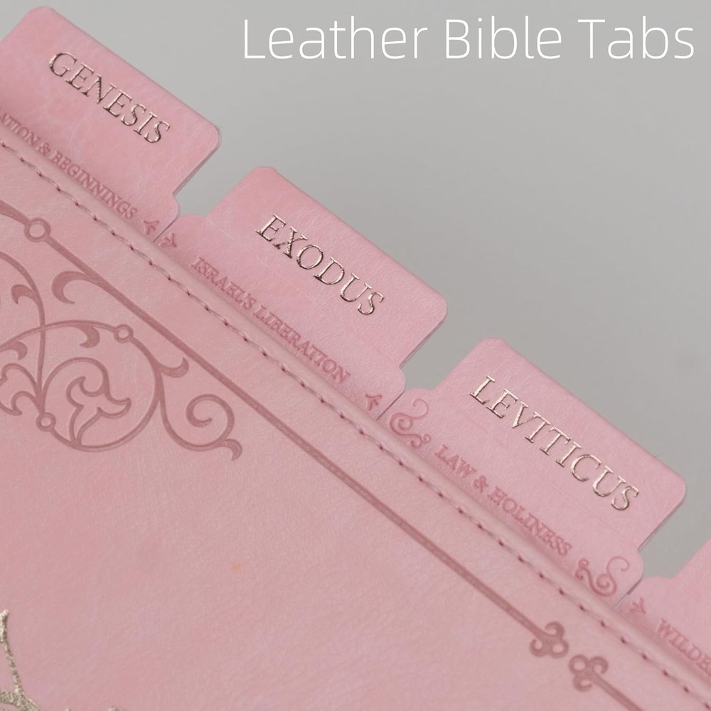 Thoughtful Christian Gift: Leather Bible Tabs with Custom Summaries & Packaging