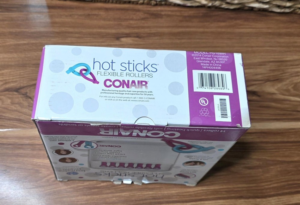 Conair Hot Sticks Rollers HS18WR Tourmaline Ceramic White 14 Hot Rollers