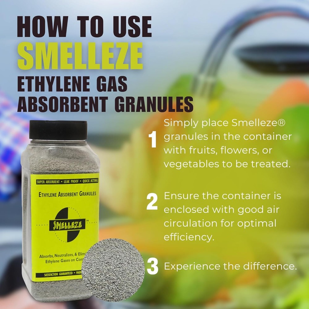 SMELLEZE Natural Ethylene Absorbent Granules