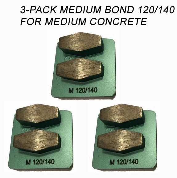 3-Pack! Husqvarna-Compatible Diamond Grinding Disc For Medium-Soft Surface