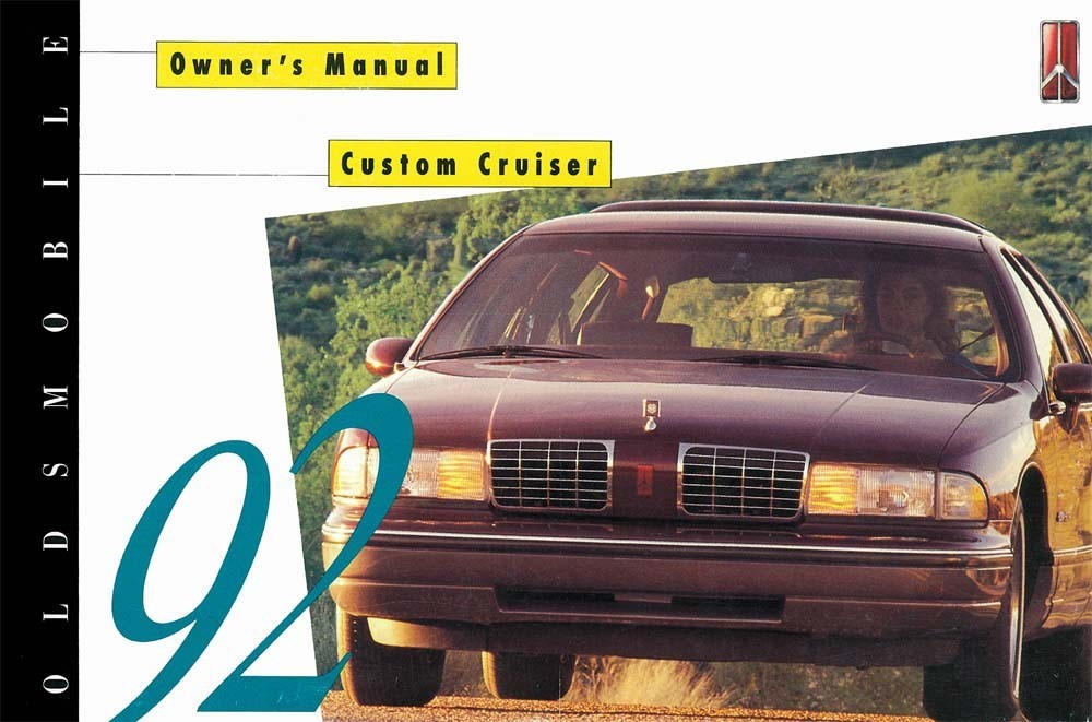 1992 Oldsmobile Custom Cruiser Owner Manual User Guide Reference Operator Book