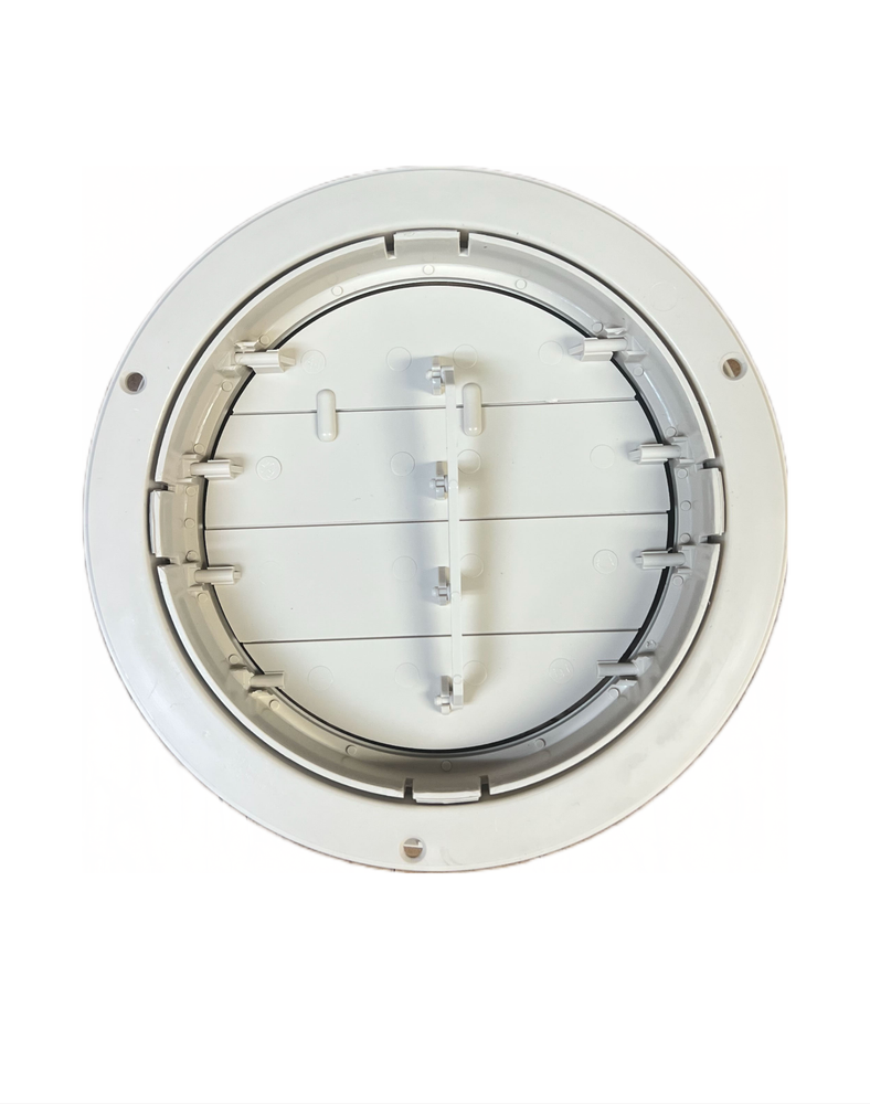 6 7/8" Light BEIGE Round Ceiling A/C Vent 7/8" Collar Cover Open Close Rotate RV