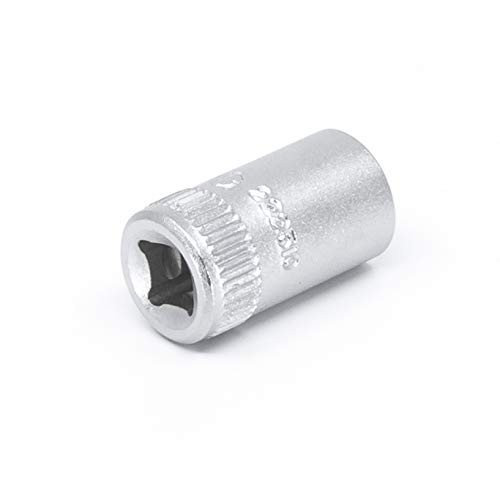 Genius Tools 222510 1/4" Dr. 10mm Hand Socket One Size, Silver