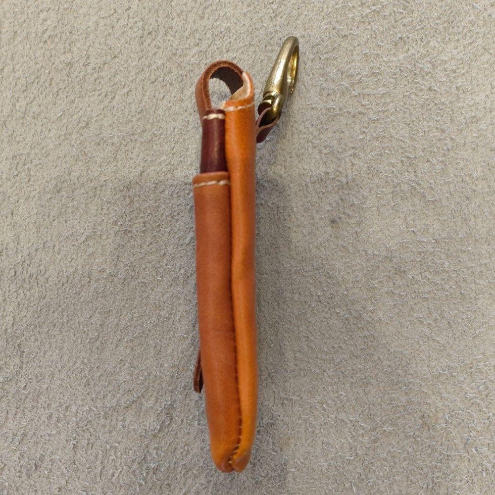Brown Leather Pouch With Hook