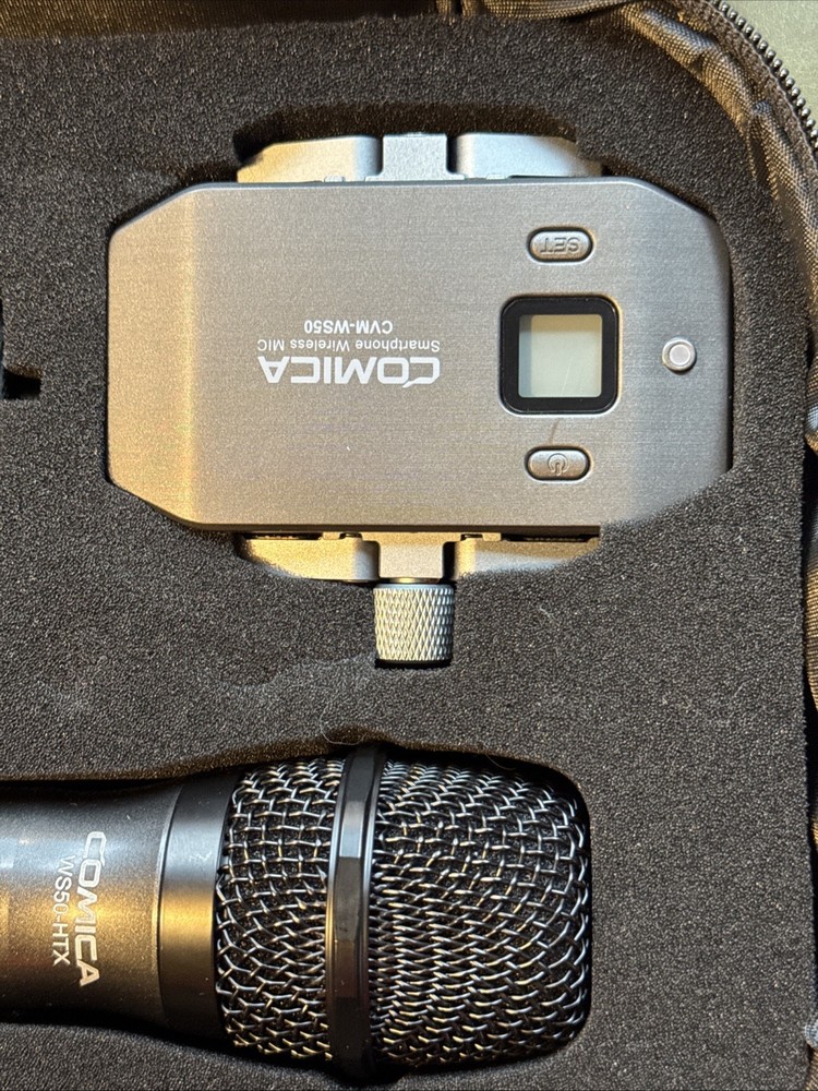 Comica CVM-WS50(H) UHF Wireless Microphone System, 6 Channels, Handheld