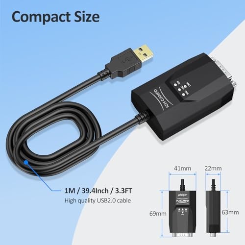 USB to CAN Analyzer Cable SavvyCAN-FD- C CAN FD Speed Up to 12M SavvyCAN-FD-C