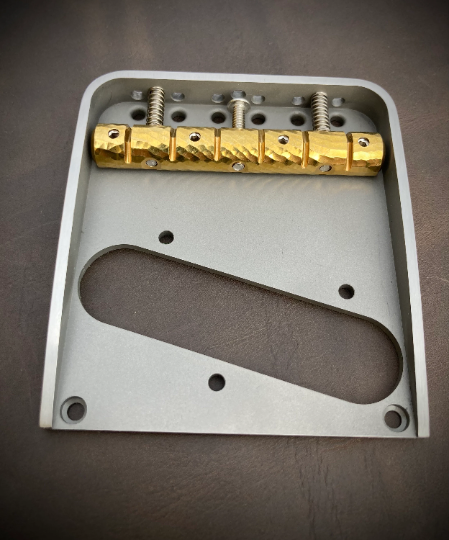 Van Dyke-Harms Telecaster Bridge w/front attachment points and Monolithic Saddle