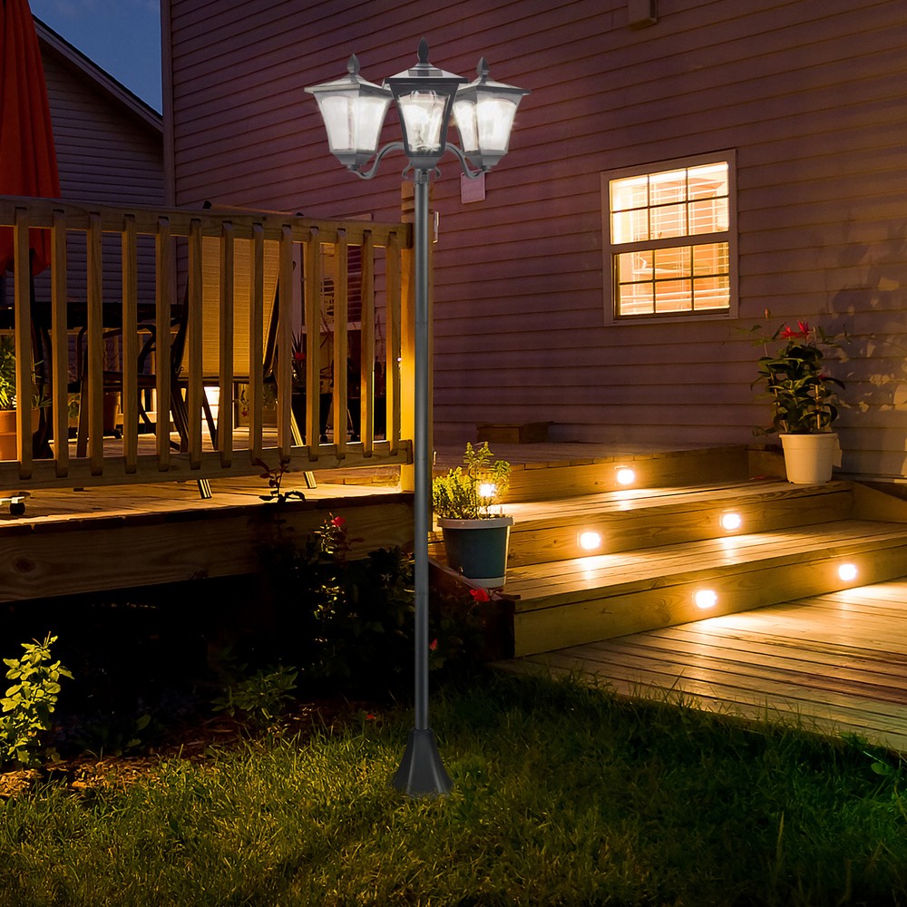 Outdoor Lamp Post Light Garden Pathway Solar Powered for Decorative Yard Pathway